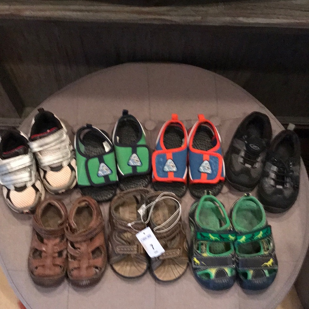 Lot of Toddler Sandals and Sneakers.